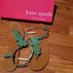 Green kate spade sandals